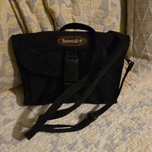 Timberland Black Messenger Bag for Men